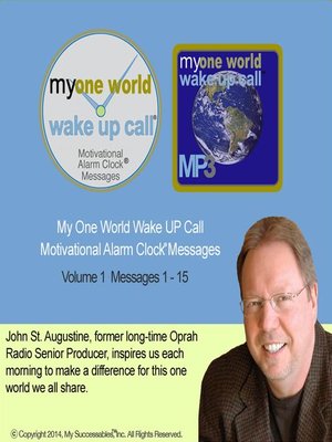 cover image of My One World Wake UP Call, Volume 1